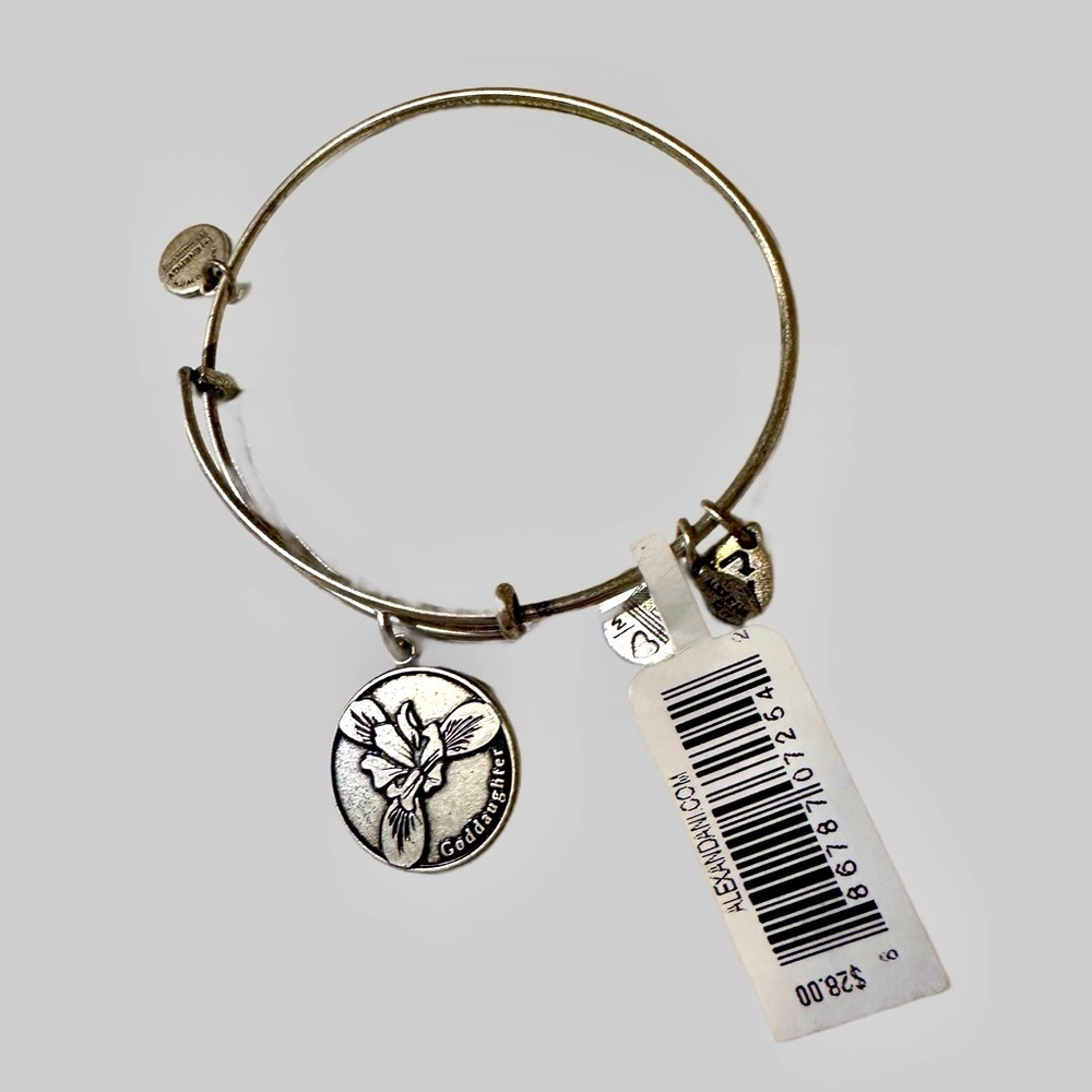 Alex and Ani Silver Charm Bracelet GODDAUGHTER - NWT